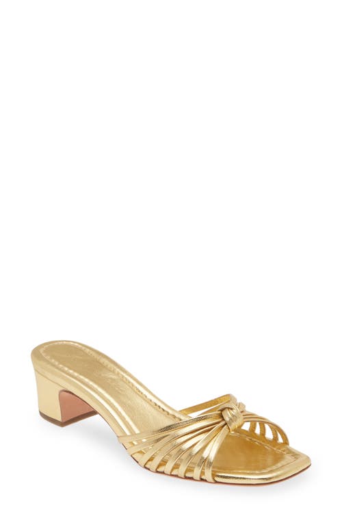 Hazel Slide Sandal in Gold