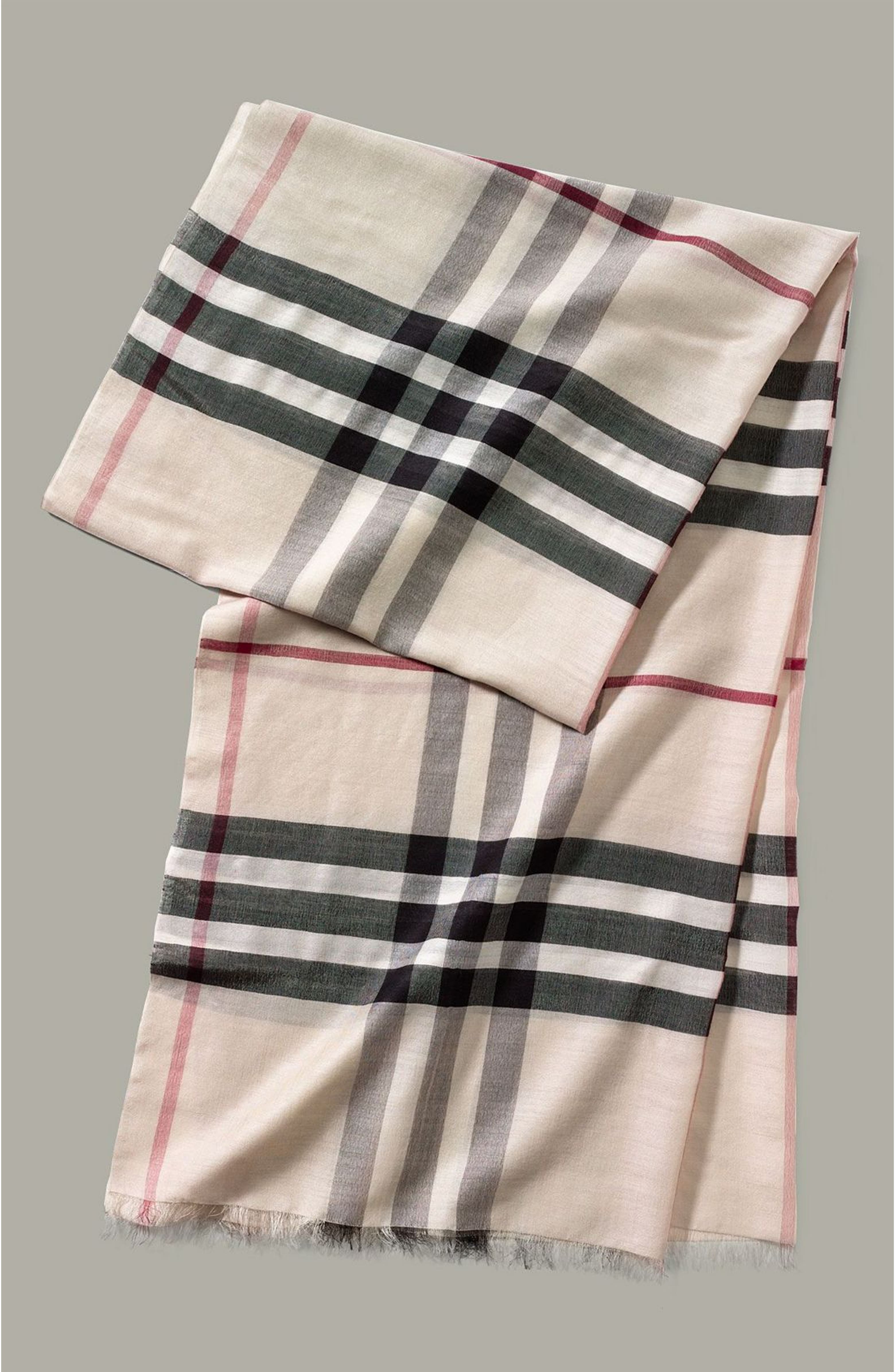 Burberry Giant Check Gauze Scarf | Nordstrom