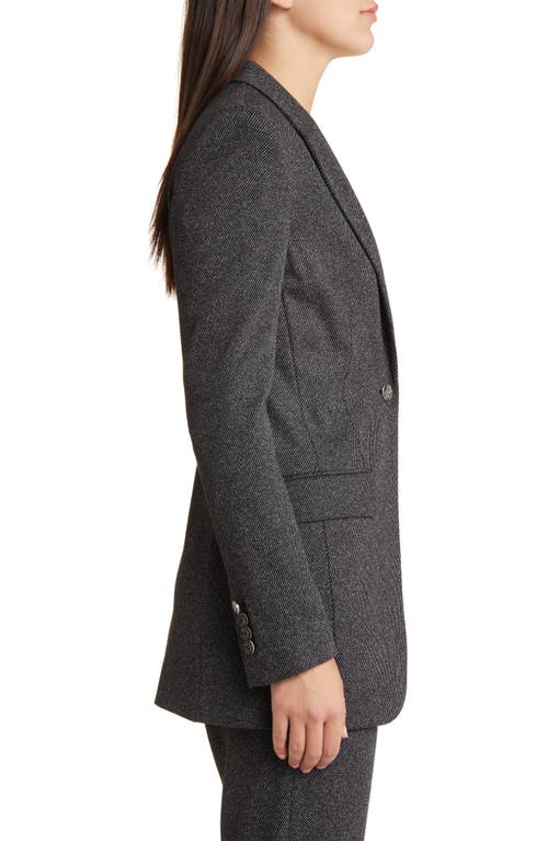Hugo Boss Boss Jubeka Blazer In Charcoal Twill Fantasy