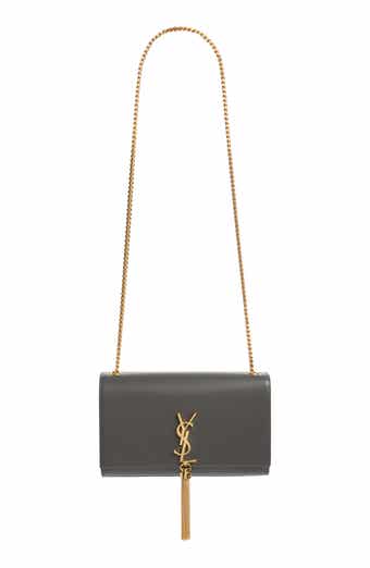 Saint Laurent Kate Medium Bag with Tassel in Grain de Poudre Embossed Leather