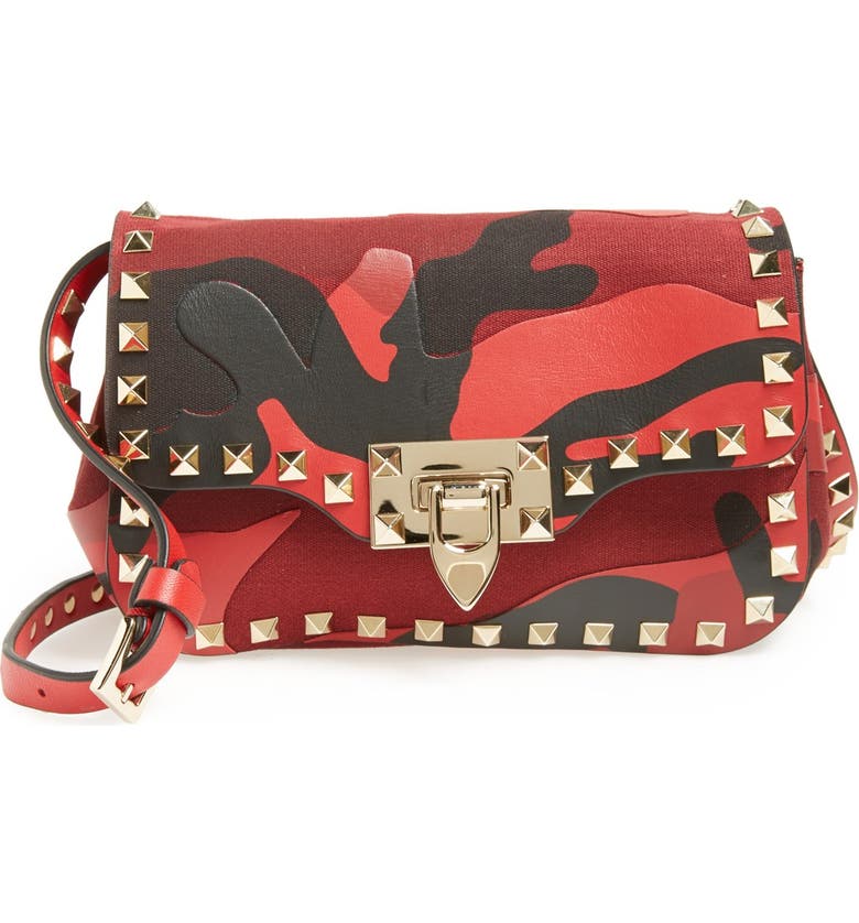 Valentino 'Rockstud Camo' Leather Crossbody Bag | Nordstrom