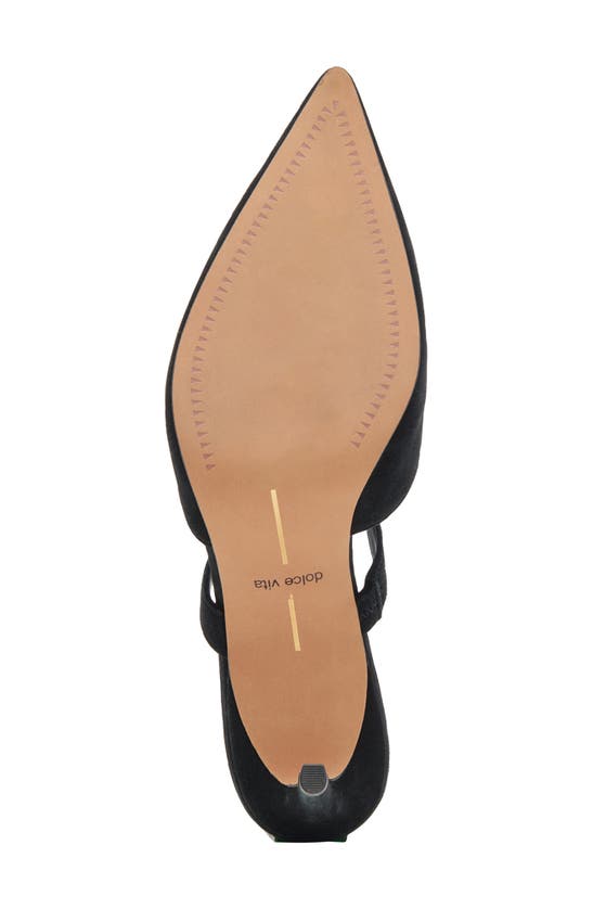 Shop Dolce Vita Kanika Pointed Toe Pump In Onyx Suede