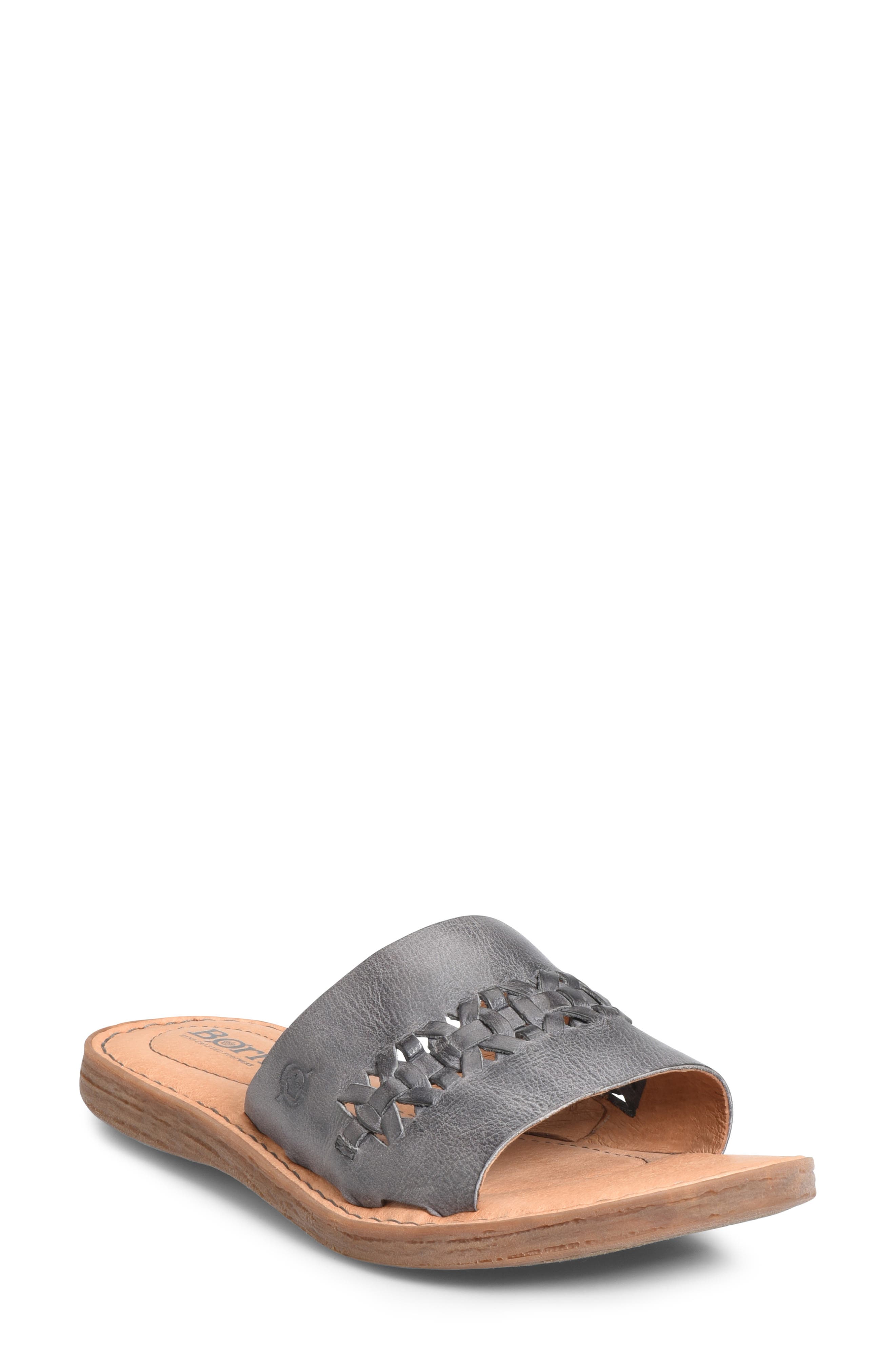 B?rn St. Francis Slide Sandal, Grey