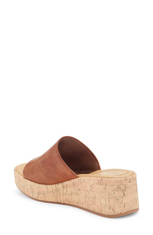 B O C Savia Platform Wedge Sandal In Dark Tan