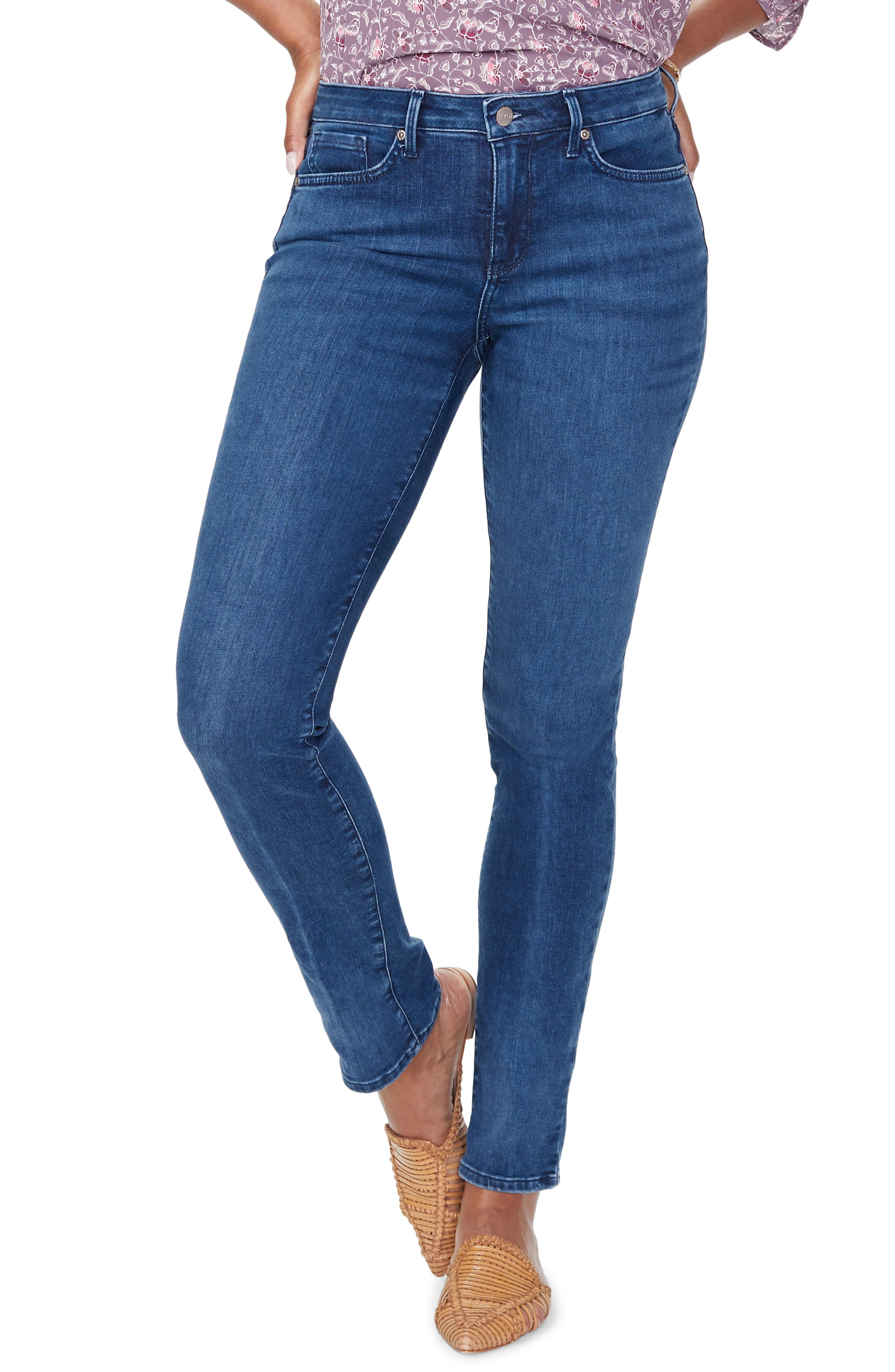 nydj sheri slim straight leg jean