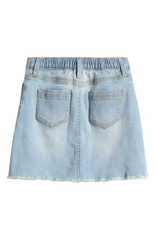 Shop Tucker + Tate Kids' Cutoff Denim Skirt In Light Indigo Wash