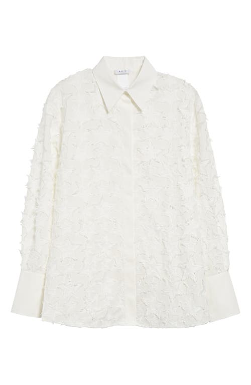 Akris Punto Star Embroidered Button-up Shirt In Cream