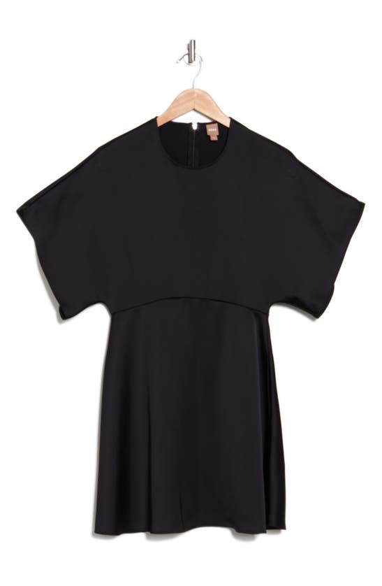 Hugo Boss Dasima Short Sleeve Minidress In Black