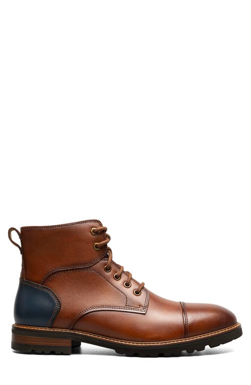 Shop Florsheim Renegade Cap Toe Boot In Cognac