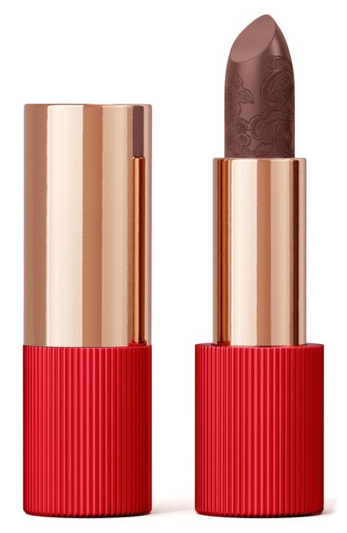 Refillable Matte Silk Lipstick in Tiramisu Red