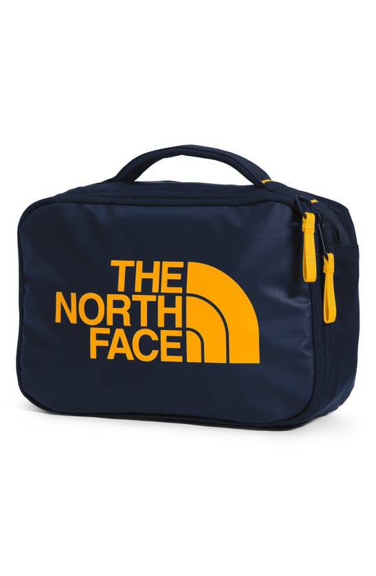 The North Face Base Camp Voyager Dopp Kit In Summit Navy/ Summit Gold