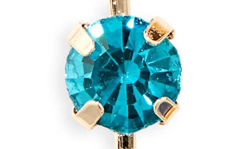 Shop Tasha Crystal Linear Drop Earrings In Gold/blue Multi