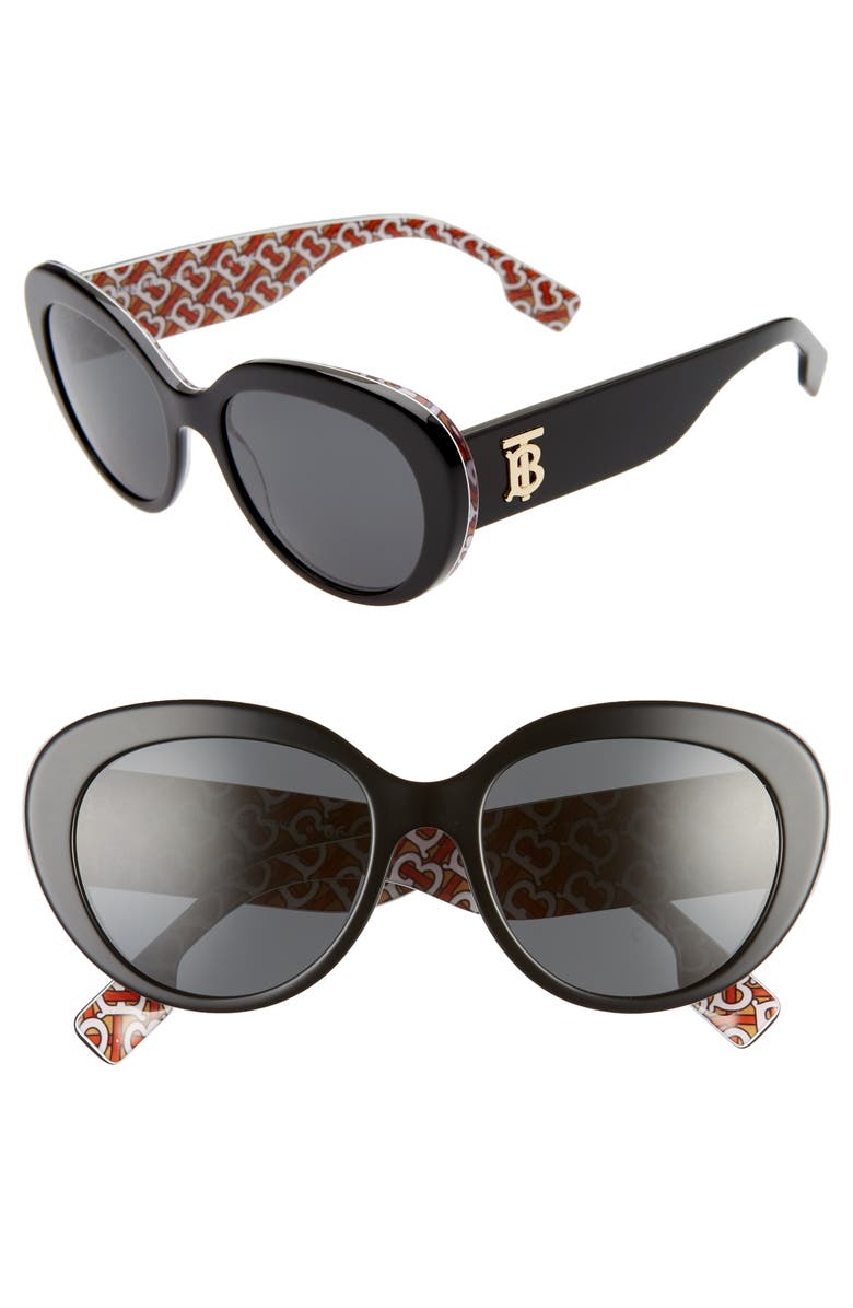 Burberry 54mm Round Cat Eye Sunglasses Nordstrom