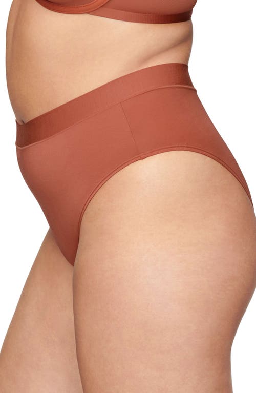 Shop Cuup The Highwaist High Cut Modal Briefs In Clay