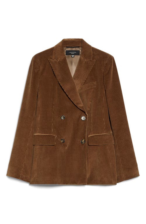 Shop Max Mara Weekend  Katanga Cotton Corduroy Blazer In Hazelnut Brown