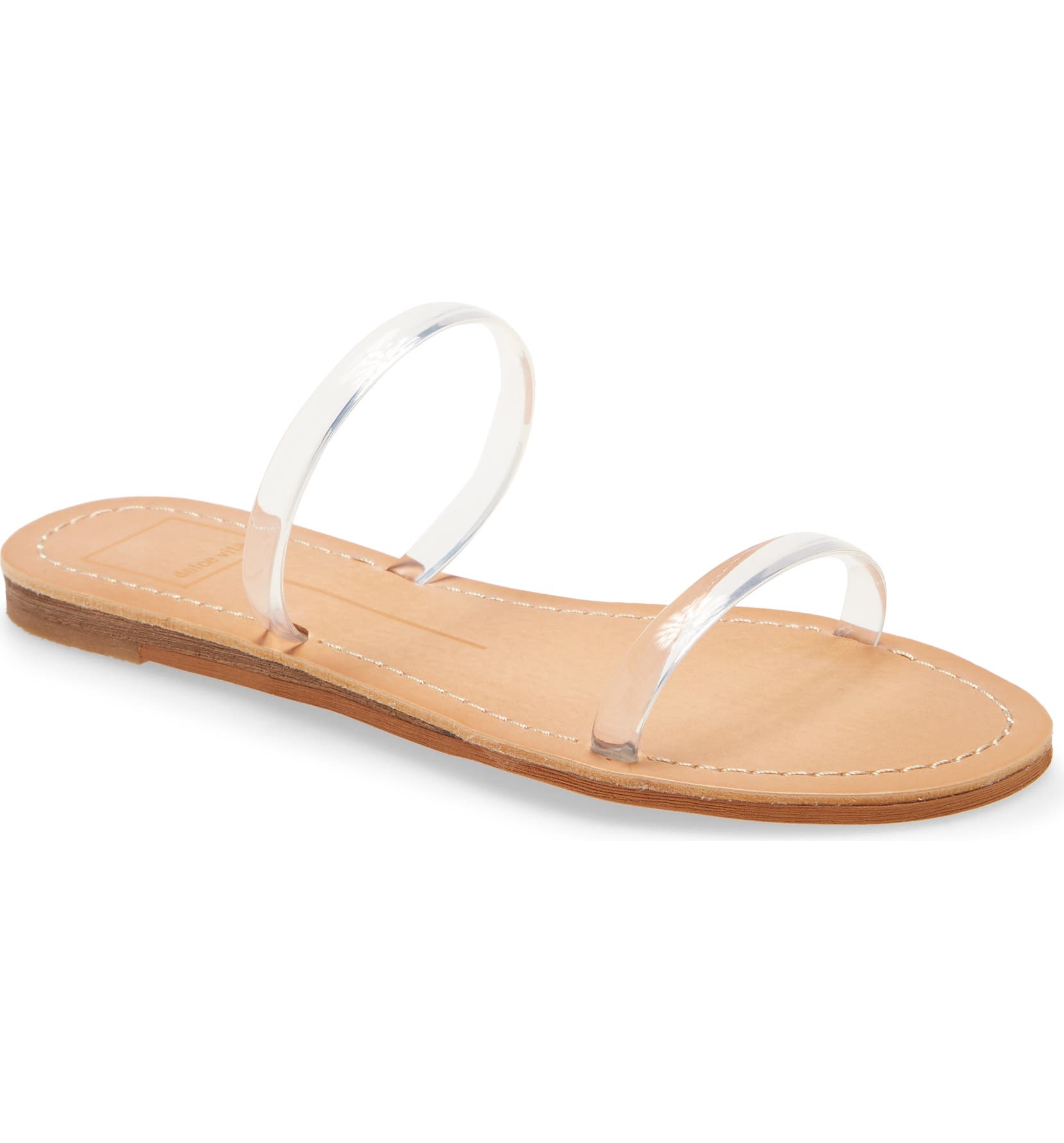 DOLCE VITA Darla Slide Sandal, Main, color, CRYSTAL VINYL