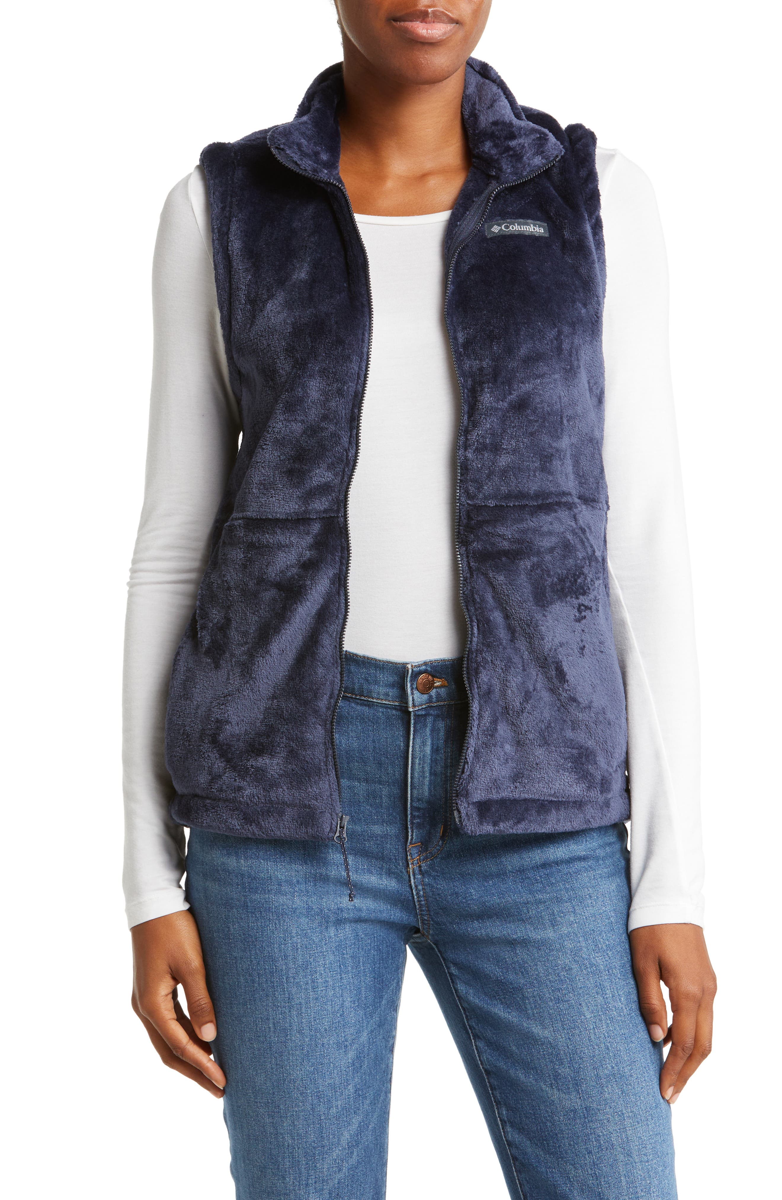 columbia fur vest