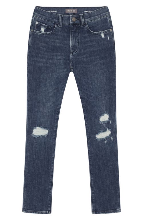 DL1961 Kids' Brady Slim Fit Jeans Deep Wave Distressed at Nordstrom,