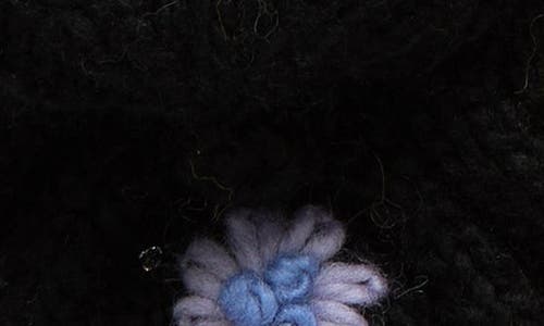 French Knot Tilly Hand Knit Convertible Mitten In Black