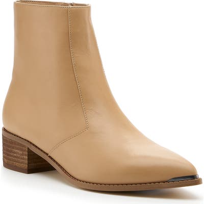 Botkier Greer Pointy Toe Bootie, Beige