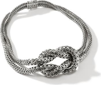 Veronika Knot Front Clasp Necklace
