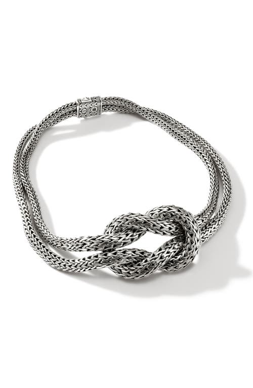 John Hardy Love Knot Necklace in Silver at Nordstrom, Size 16