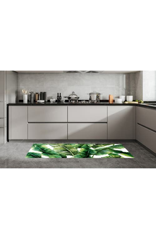 J&v Textiles J And V Textiles 20" X 55" Anti Fatigue Kitchen Mat In Palms