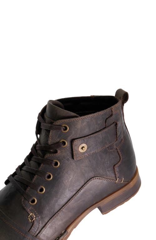 Shop Dune London Simon Boot In Dark Brown