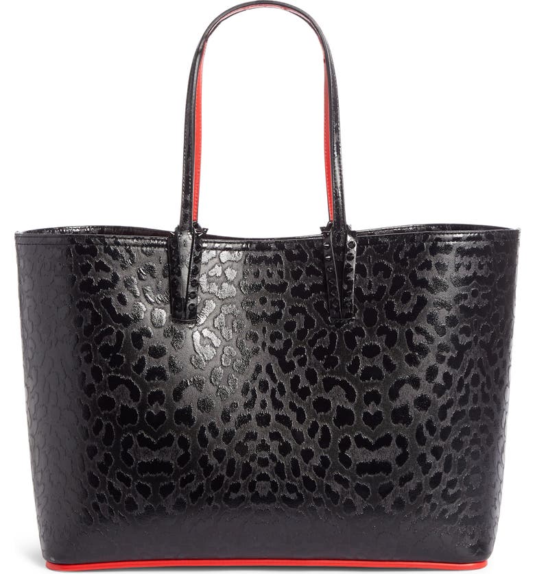 Christian Louboutin Cabata Leopard Print Calfskin Leather Tote | Nordstrom