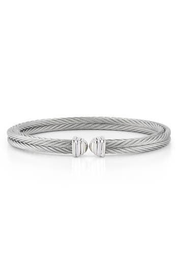 Shop Alor Rope Bangle In Silver