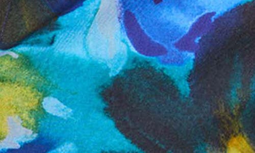 Foxcroft June Floral Button-up Shirt In Blue Multi