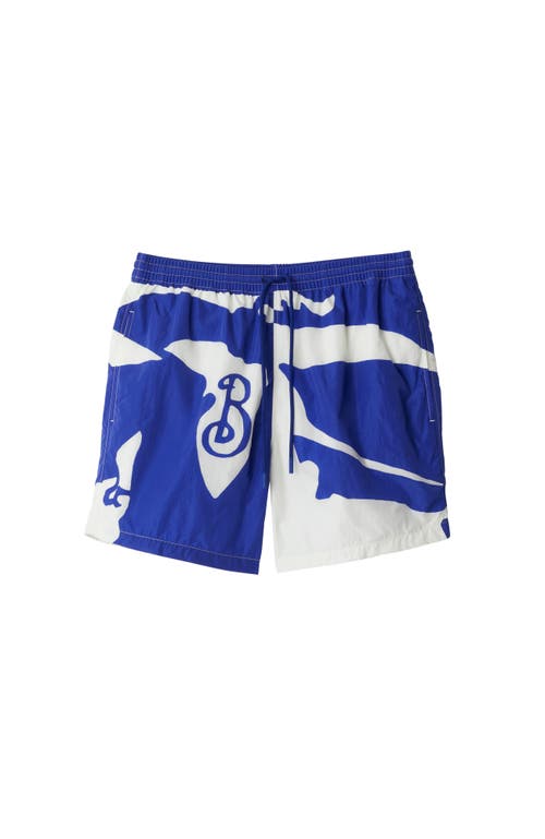 Shop Burberry Ekd Swim Shorts In Knight