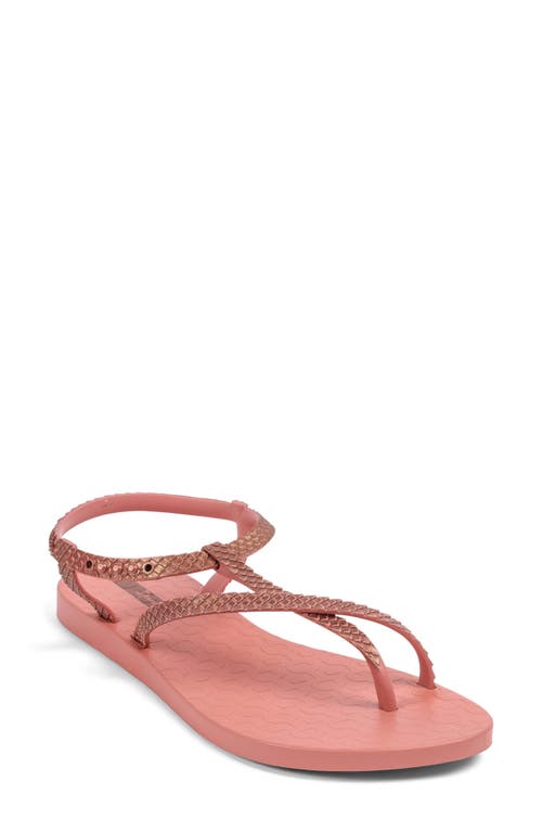 Ipa Class Strappy Sandal in Metal Pink