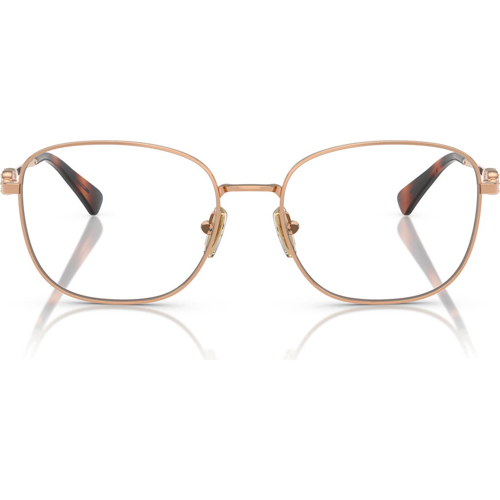 Vogue 52mm Square Optical Glasses In Rose Gold