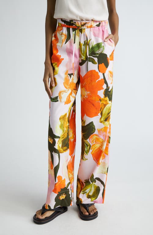 Stine Goya Gemi Floral Drawstring Pants in Summer Day Poppies at Nordstrom, Size Small