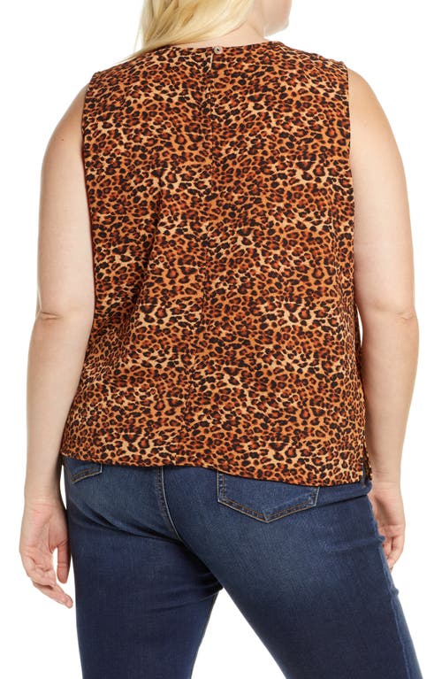 Loveappella Gathered Neck Shell In Rust