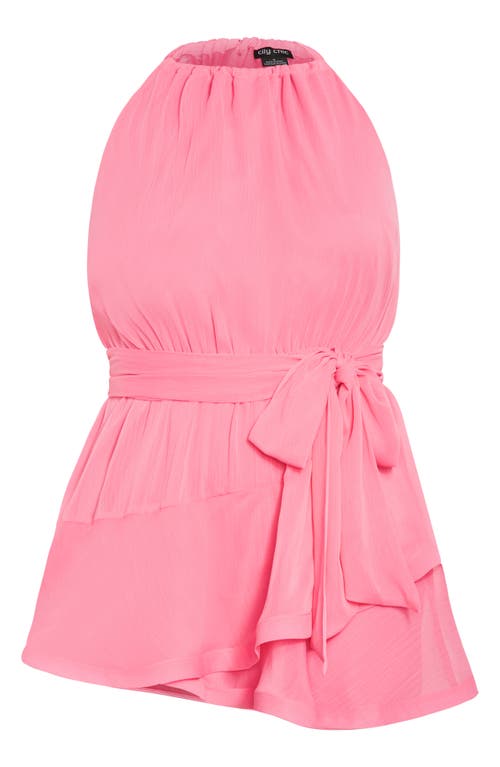 Shop City Chic Belinda Tie Belt Romper In Sugar