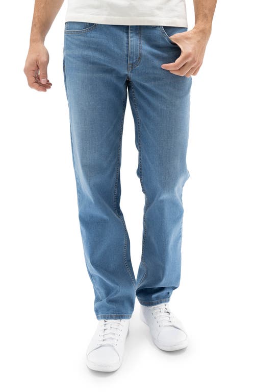Slim Straight Leg Performance Jeans in Blue Rock