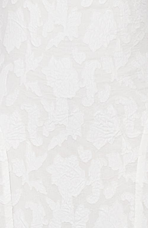 Shop House Of Cb Joan Floral Appliqué Mermaid Gown In Ivory