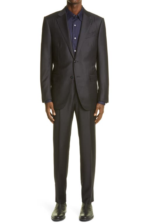 ZEGNA Trofeo Classic Fit Navy Wool Suit at Nordstrom, Us