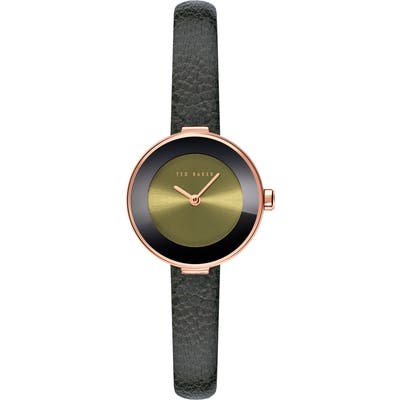 Ted Baker London Lenara Leather Strap Watch, 2m