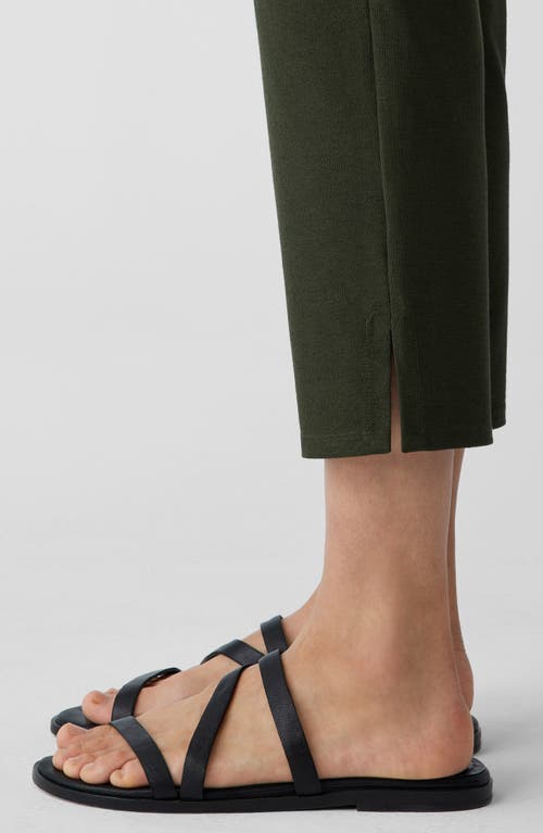 Shop Eileen Fisher High Waist Slim Crop Pants In Seaweed