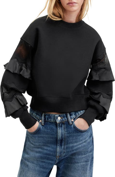 Satin sweatshirt hotsell