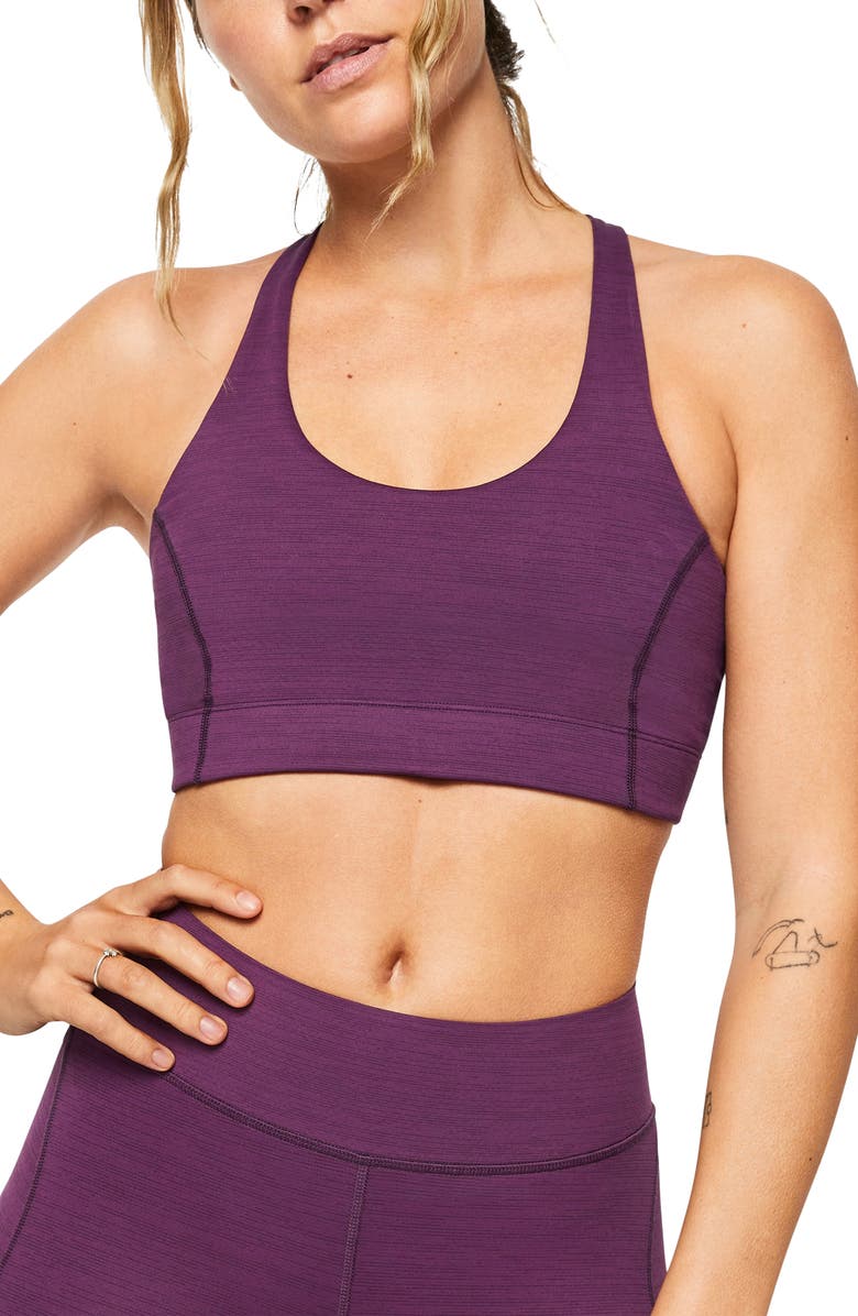 OUTDOOR VOICES Doing Things Sports Bra, Main, color, KALAMATA