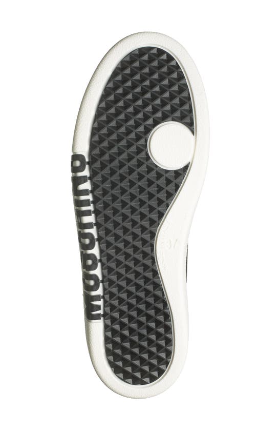 Shop Moschino Logo Low Top Sneaker In Black White
