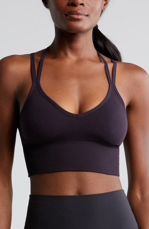  Sport Bras Women High Impact Non Padded with Underwire ， Sports  Fitness Top (Color : Purple, Size : 38C) : Clothing, Shoes & Jewelry