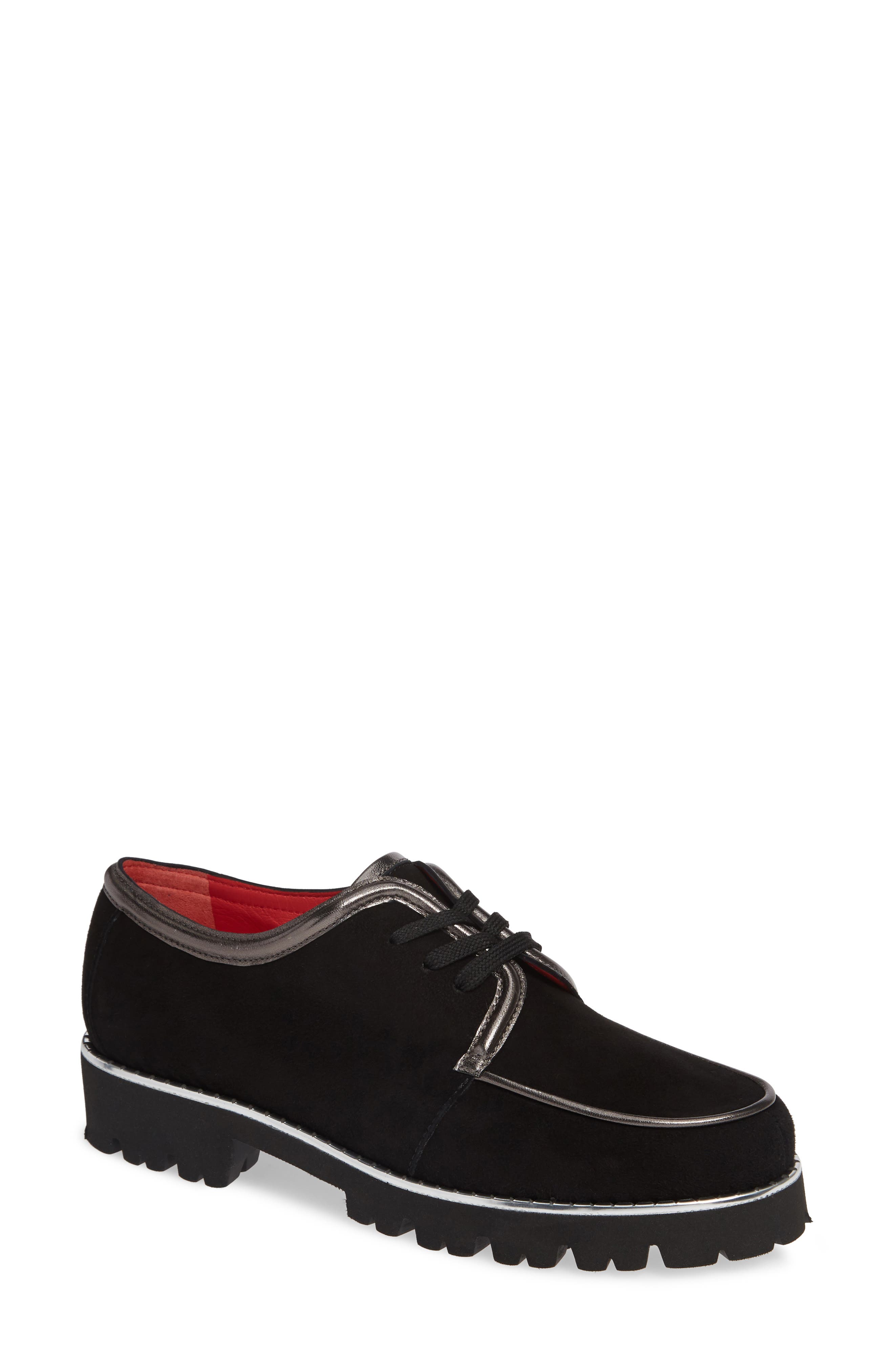 Pas De Rouge Marta Platform Derby, Black