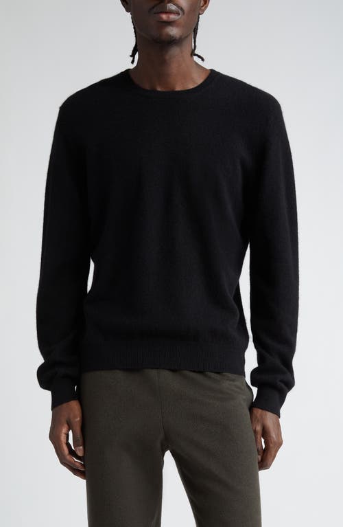 FRENCKENBERGER Mini Crewneck Cashmere Sweater in Black at Nordstrom, Size Medium