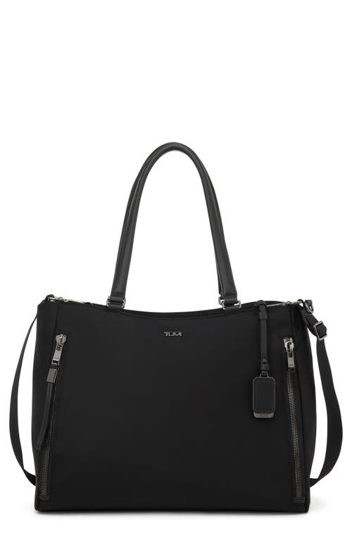 Shop Tumi Large Valetta Tote In Black/gunmetal