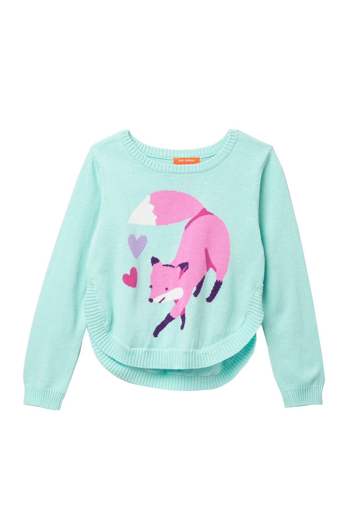 girls fox sweater